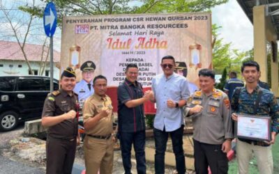 5 Desa di Bangka Selatan Terima Hewan Kurban dari PT MBR